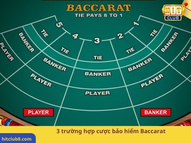 3 trường hợp cược bảo hiểm Baccarat