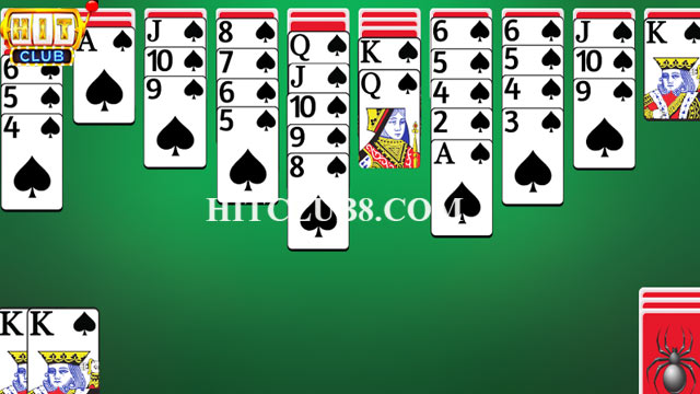 Chơi Spider Solitaire Hitclub dễ thắng cần nắm chắc luật chơi