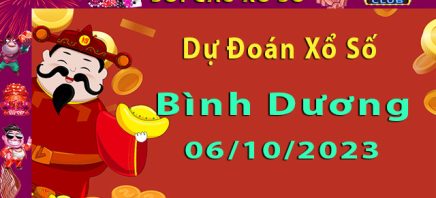 Soi cầu xổ số Bình Dương 06/10/2023 – Dự đoán XSMB.