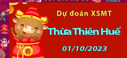 Soi cầu xổ số Thừa Thiên Huế 01/10/2023 – Dự đoán XSMT tại Hitclub