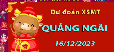 Soi cầu xổ số Quảng Ngãi 16/12/2023 – Dự đoán XSMT trên Hitclub8