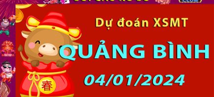 Soi cầu xổ số Quảng Bình 04/01/2024 – Dự đoán XSMT trên Hitclub8