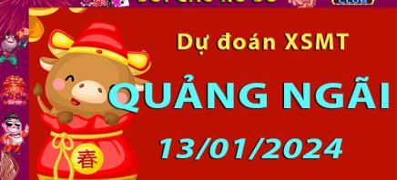 Soi cầu xổ số Quảng Ngãi 13/01/2024 – Dự đoán XSMT trên Hitclub8