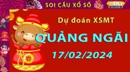 Soi cầu xổ số Quảng Ngãi 17/02/2024 – Dự đoán XSMT trên Hitclub8